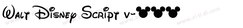 Walt Disney Script v字体转换